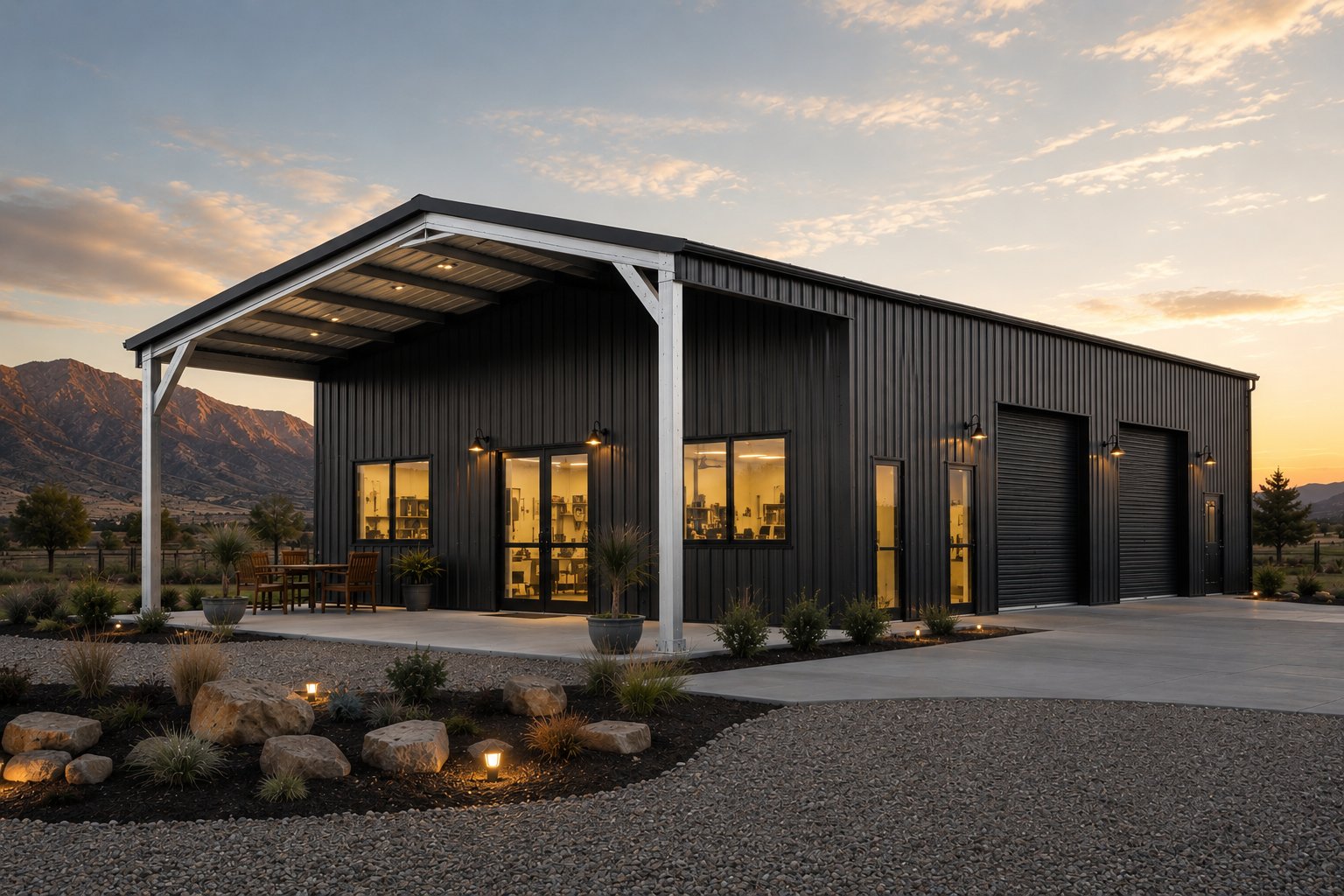 Cold-formed steel building